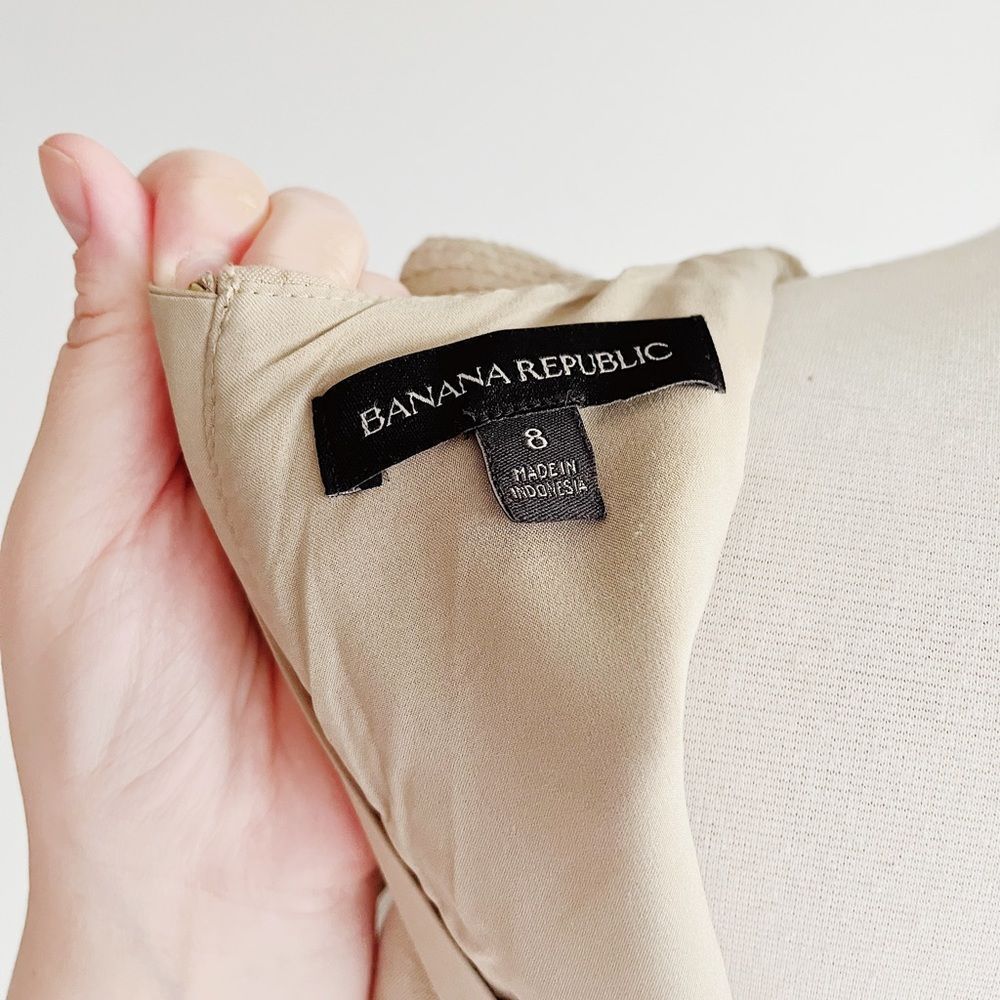 BANANA REPUBLIC | Linen Blend Peplum Utility Dress | Multiple Sizes - Picture 14 of 14